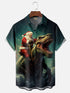 Men's Christmas Funny Graphic Short Sleeve Hawaiian Shirt